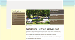 Desktop Screenshot of hollyfastcaravanpark.co.uk